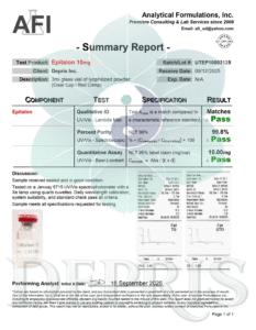 Epitalon - COA - Debs Peptalk